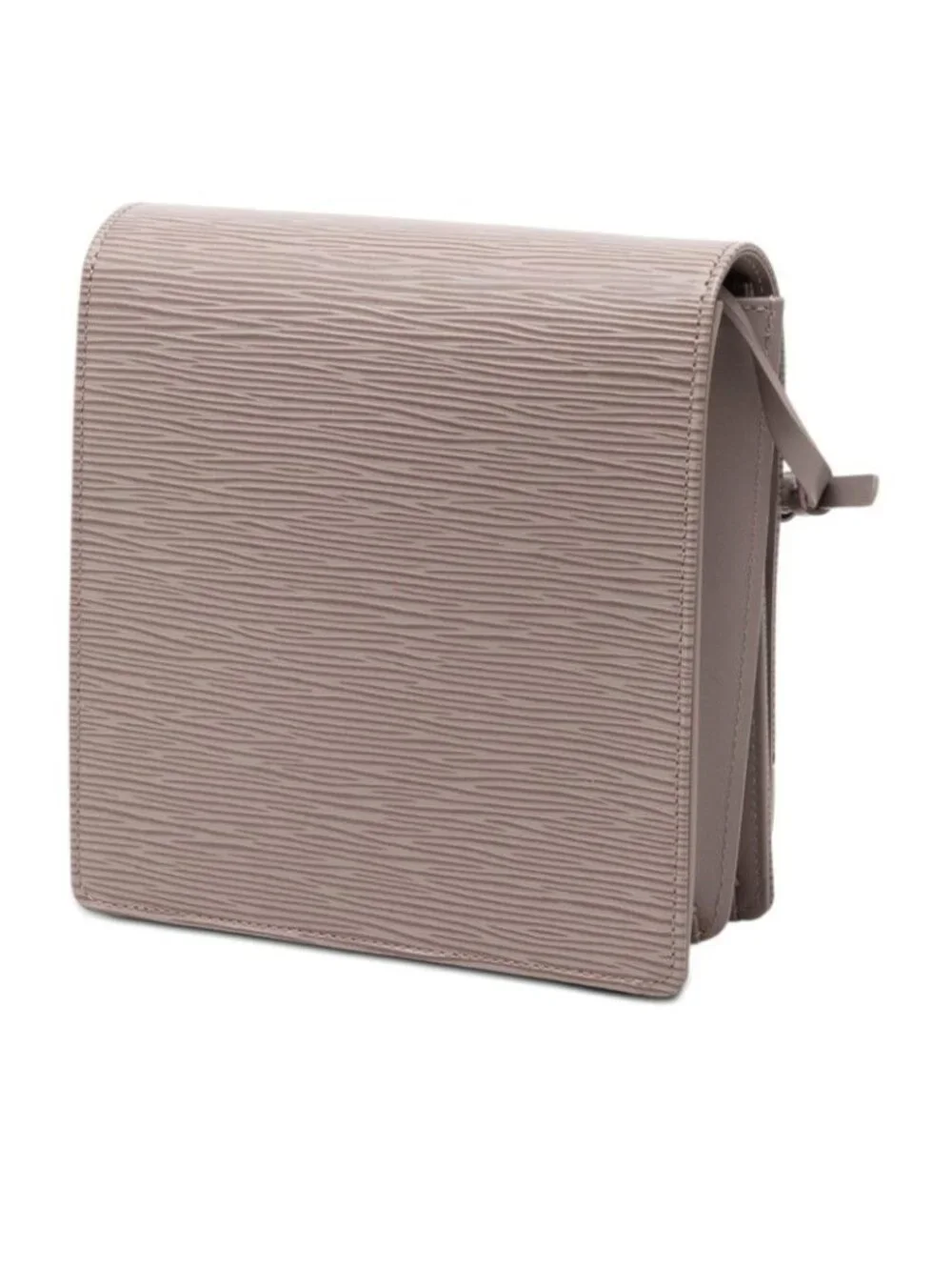 Louis Vuitton Epi Biarritz Shoulder Bag Gray Leather